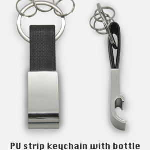 J65 – KEYCHAIN WITH BOTTLE OPENER, PULL TAB OPENER AND MOBILE